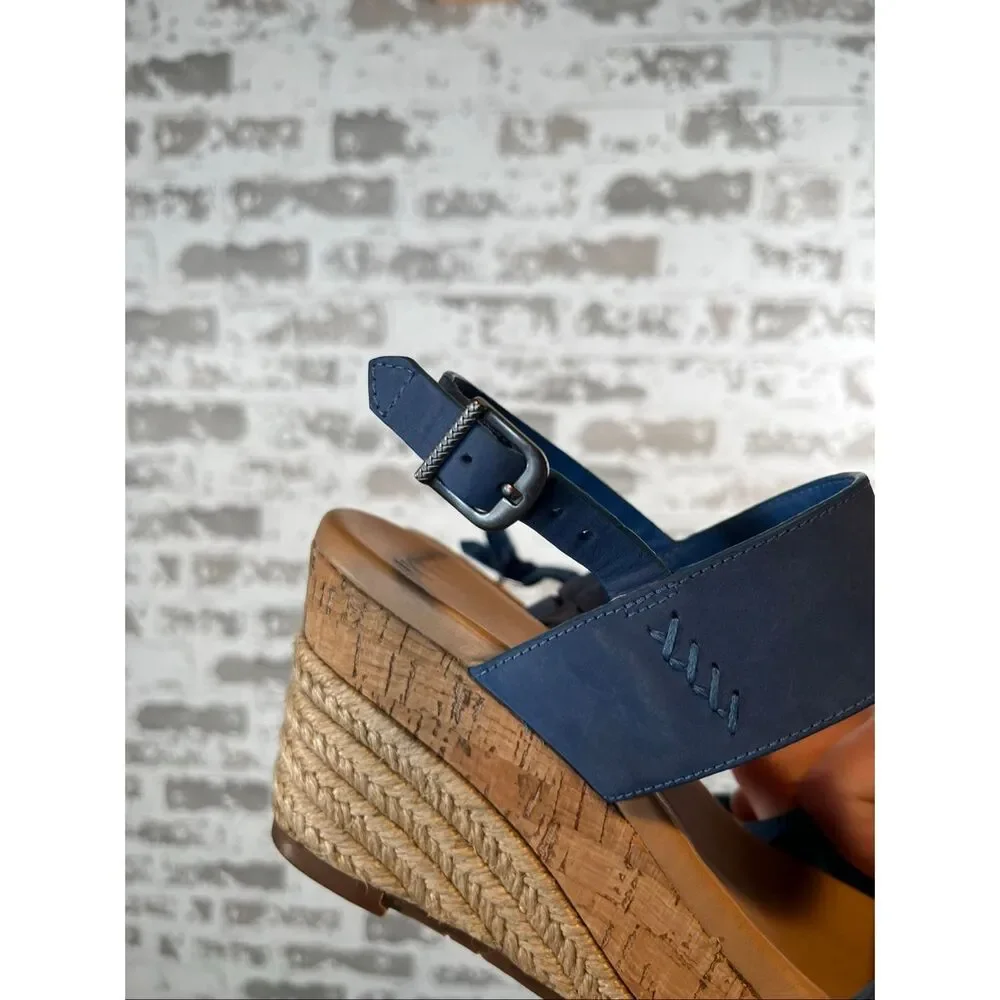 Ugg | women blue wedge sandals heels